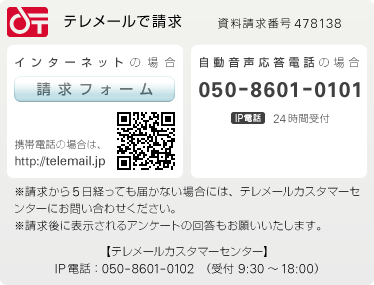 テレメールでの請求方法