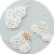 Drawing Lace _ necklace ,earrings  2012年から制作しているシリーズ 白磁 　金彩　K18　2cm-5cm±