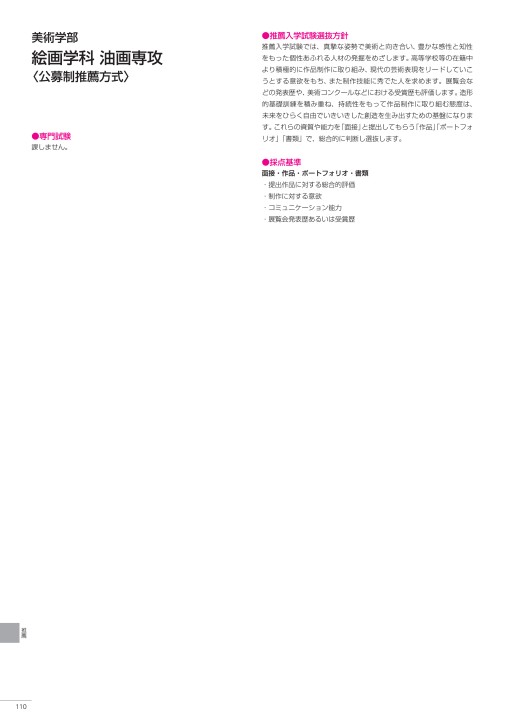 多摩美大入試ガイド 2019