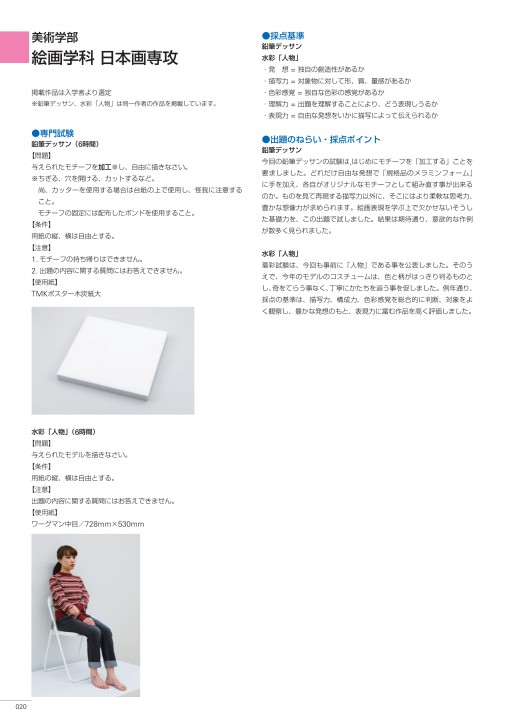 入試ガイド 多摩美術大学