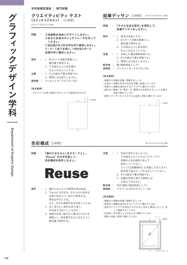 入試問題集2022｜多摩美術大学