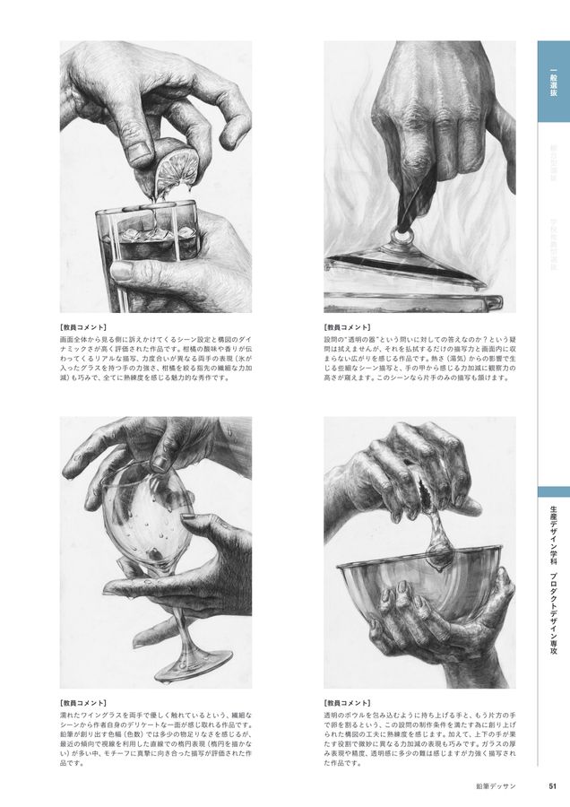 現代美術の部分模写 デザイン科-生徒作品-2年-模写
