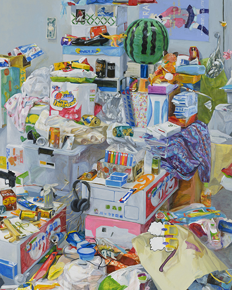 美大卒　絵画　162×127cm 大きいサイズ 齊藤 菫 《エコー1, エコー2》 | 多摩美術大学