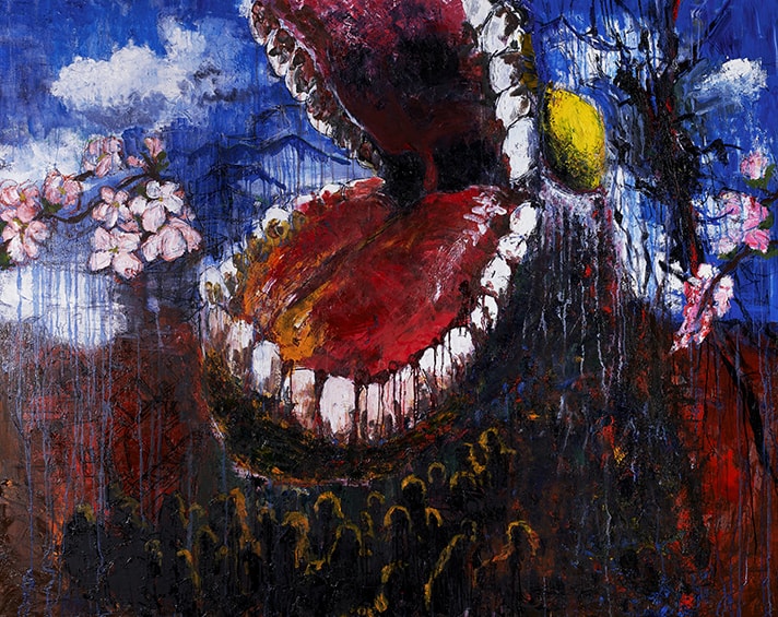 日本画(40)　心の叫び 日本画(40) 心の叫び 日本画(40) 心の叫び 日本画(40) 心