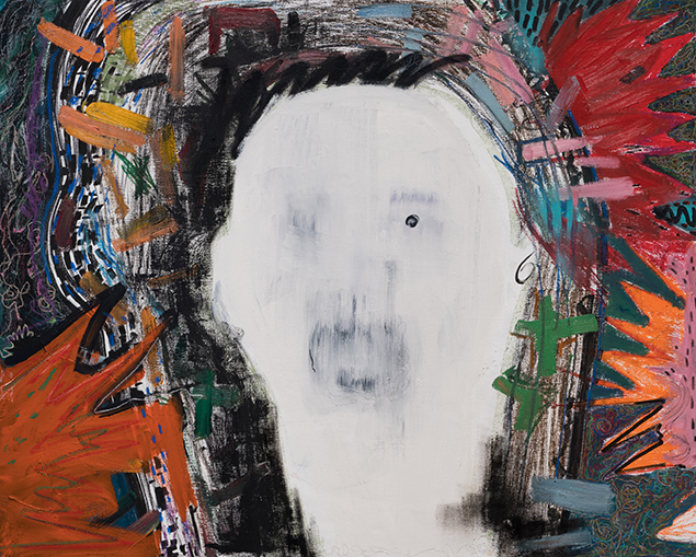 樺山祐和『鳥よ魚よ陽よ月よ人よ』 M 30号 肉筆油彩画 樺山祐和『鳥よ