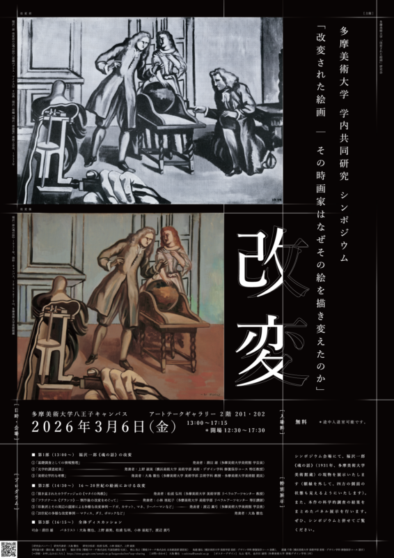 多摩美術大学 学内共同研究 シンポジウム 「改変された絵画 ― その時